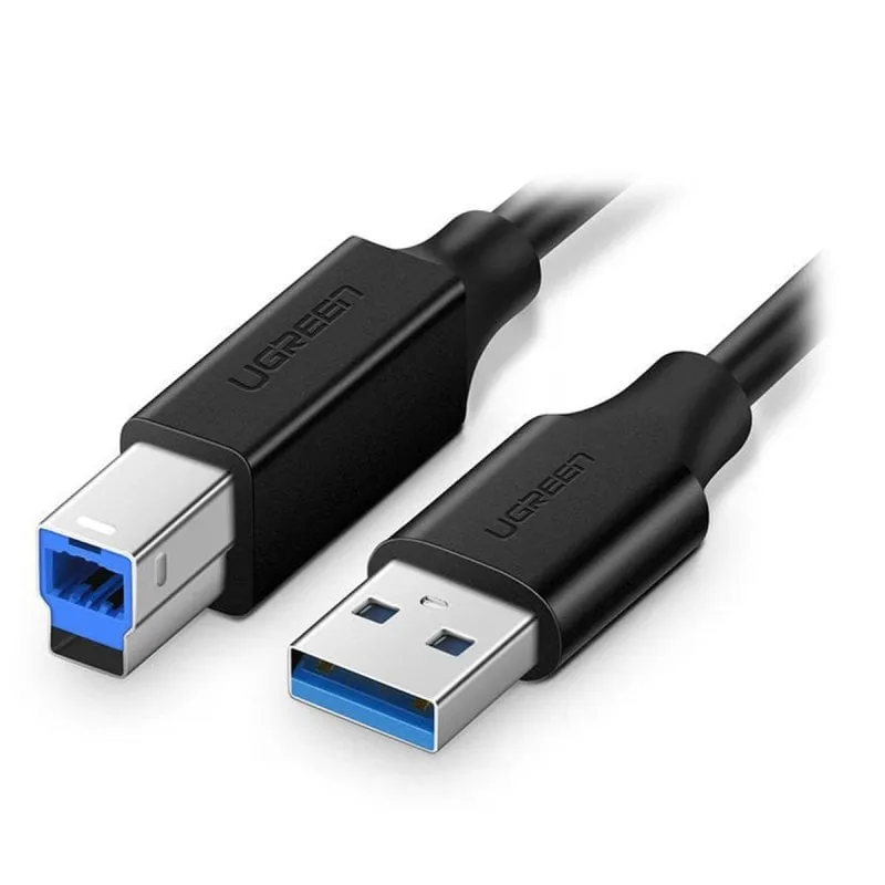 Cavo stampante Ugreen Us210 Usb 3.0 a Usb tipo B 2 m nero - immagine 1