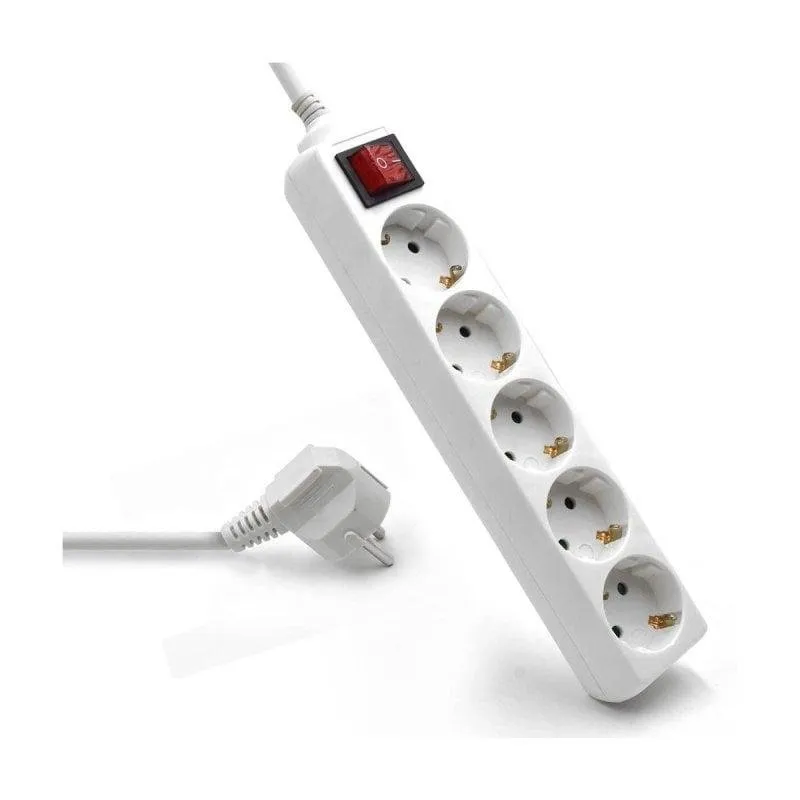 Multipresa Ewent EW3916 5 prese Tipo F con protezione bambini 16A 3680W - immagine 1