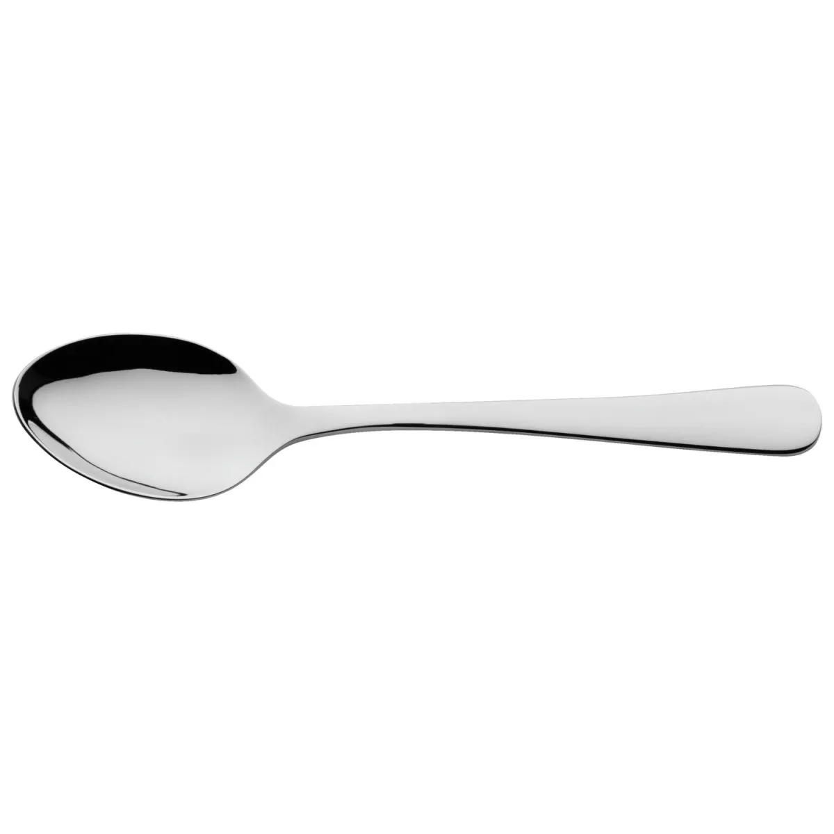 100x PULSIVA Cucchiaino tè Ancona 100 pezzi; 13.7 cm (L); argento, manico argento; 100 pz. / Pacco - immagine 1