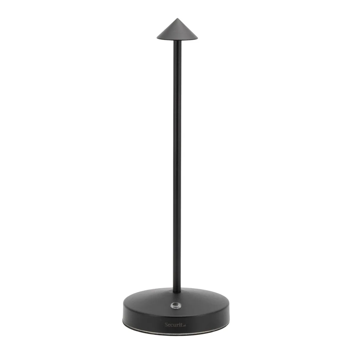Securit Lampada da tavolo LED senza fili Angelina; 10.5x10.5x30 cm (LxLxH); nero - immagine 1