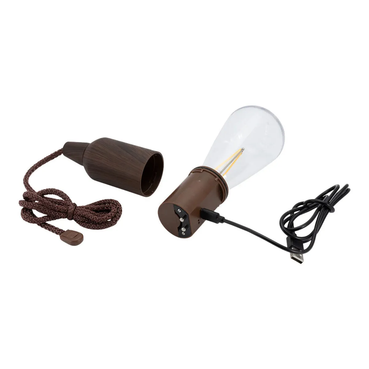 Securit Set di 3 Lampade LED Copenhagen; 0.44x6.5x22x0.44 cm (LxLxHxP); marrone - immagine 1