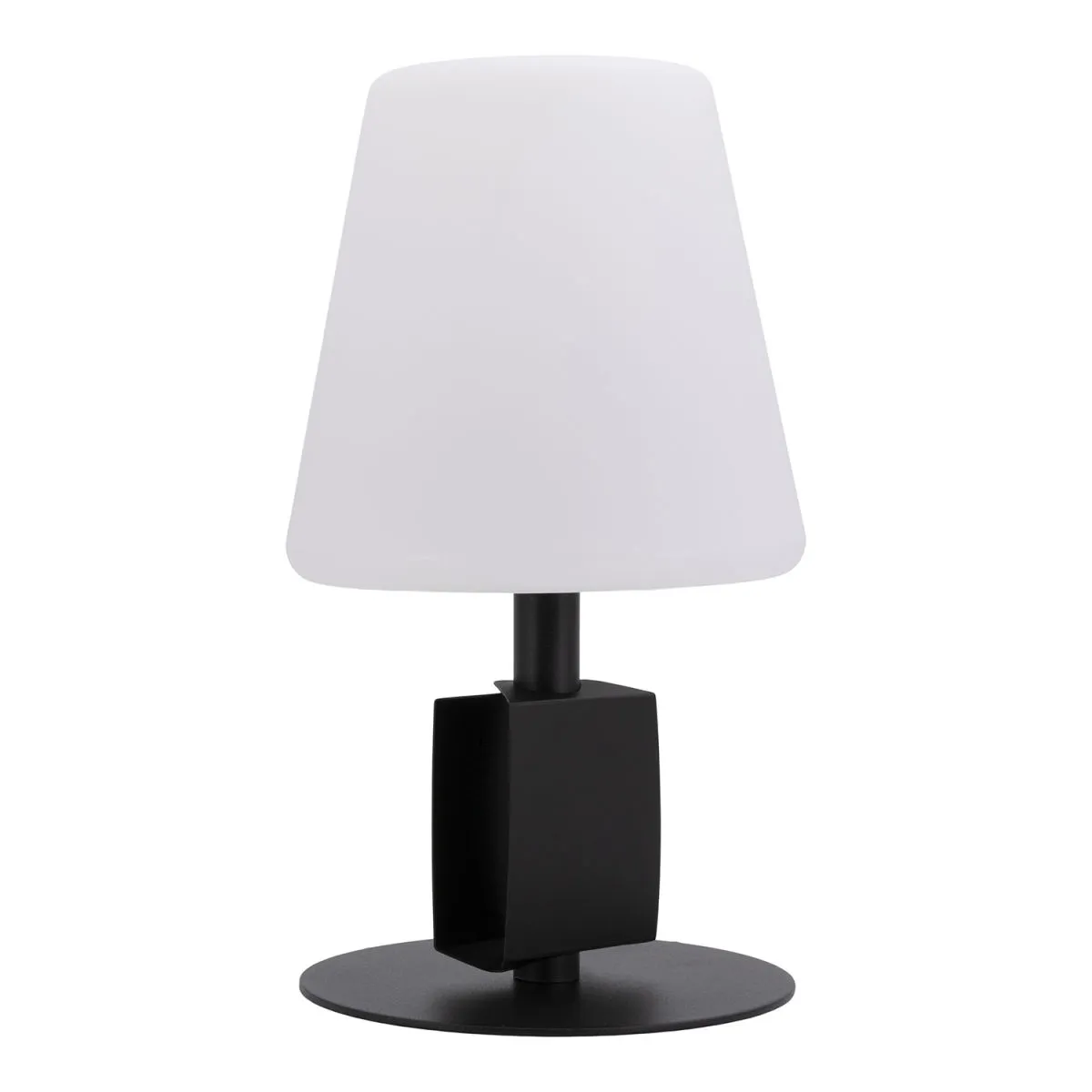 Securit Lampada da tavolo LED senza fili Michelle - Interno/Esterno - Cavo magnetico e 3 etichette lavagna inclusi; 15.5x15.5x27.5 cm (LxLxH); nero - immagine 1