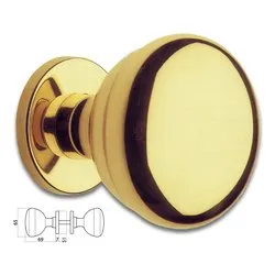 Pomolo porta girevole Q8 (65mm) MILENA Ottone lucido 55744771001 - immagine 1