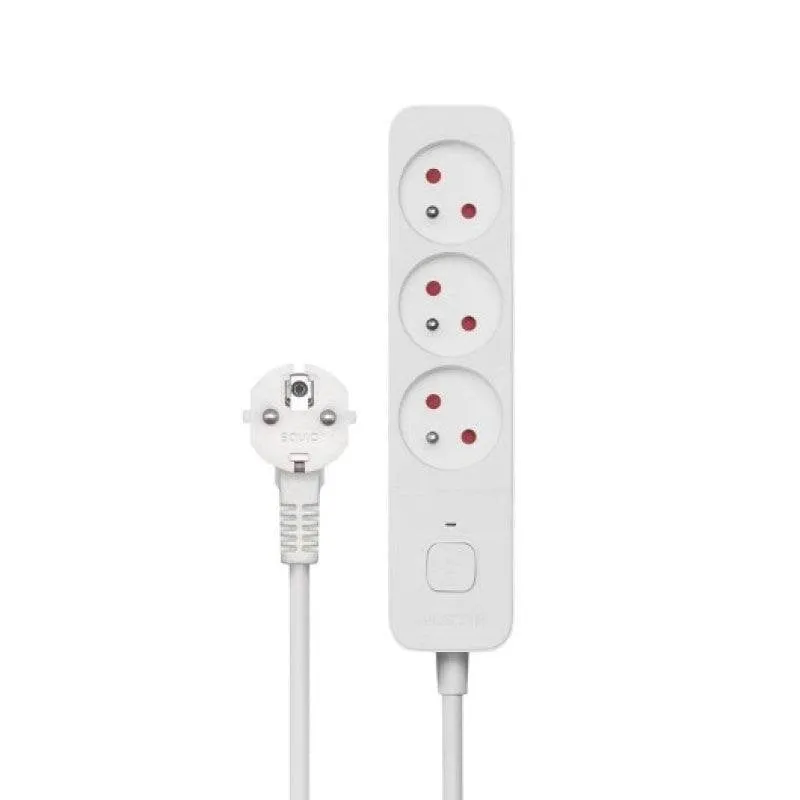 Multipresa Savio LZ-07 3 prese con protezione sovratensione e bambino interruttore - immagine 1