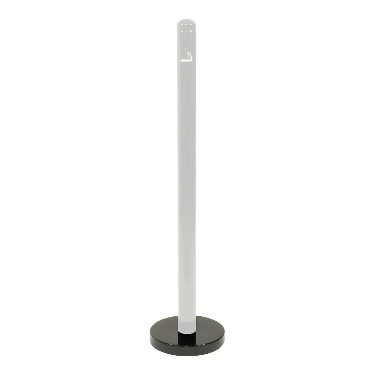 Securit Base per posacenere da appoggio 25x25x4 cm Nero; 25x4x3.44 cm (LxHxP); nero - immagine 1