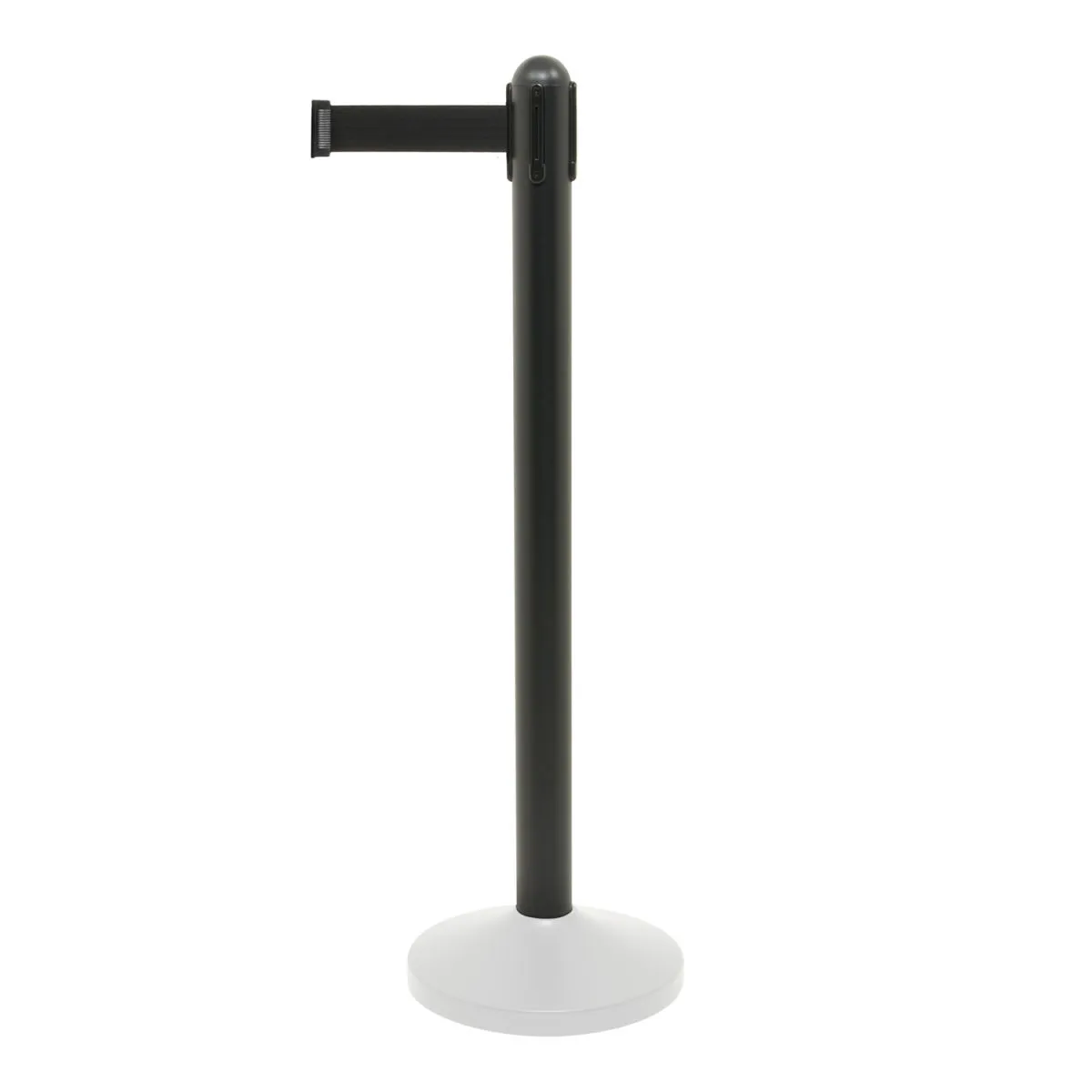Securit Colonnina segnapercorso retrattile - Nastro in nylon 200 cm nero (Base RS-RT-BL-C9 non inclusa); 10x1.82x95x1.82 cm (LxLxHxP); nero - immagine 1