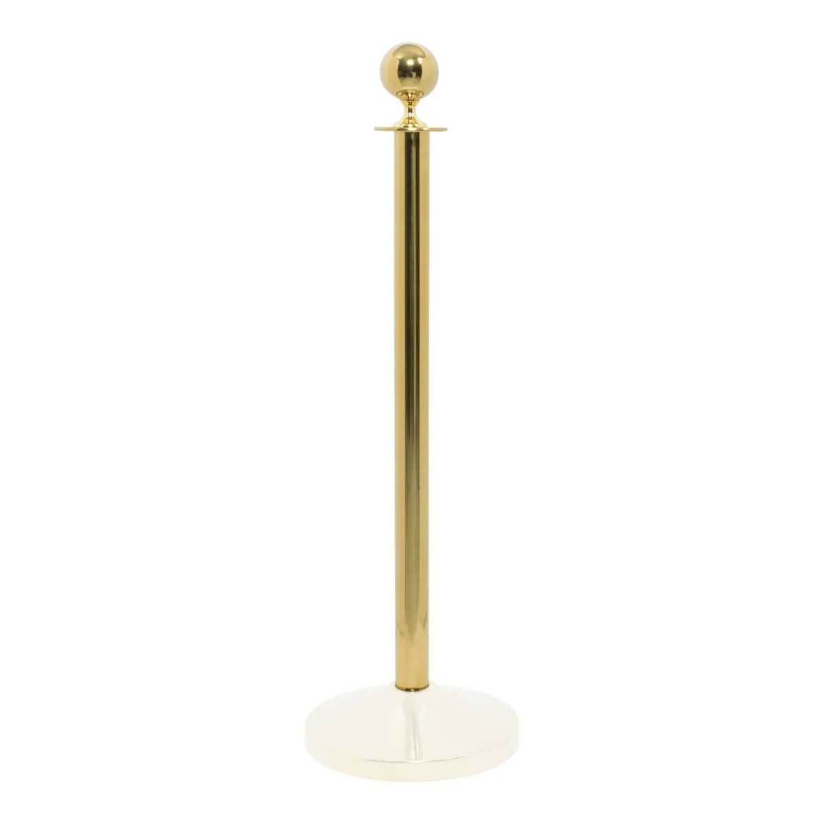 Securit Colonnina segnapercorso Classic - Dorata - Testa rotonda - 90 cm; 10x1x90x1 cm (LxLxHxP); oro - immagine 1