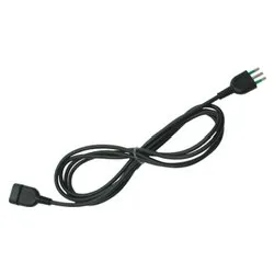 Prolunga elettrica (3m) H05VV-F 3x0,75 mmq (10A 2P+T) Nero 92081 - immagine 1