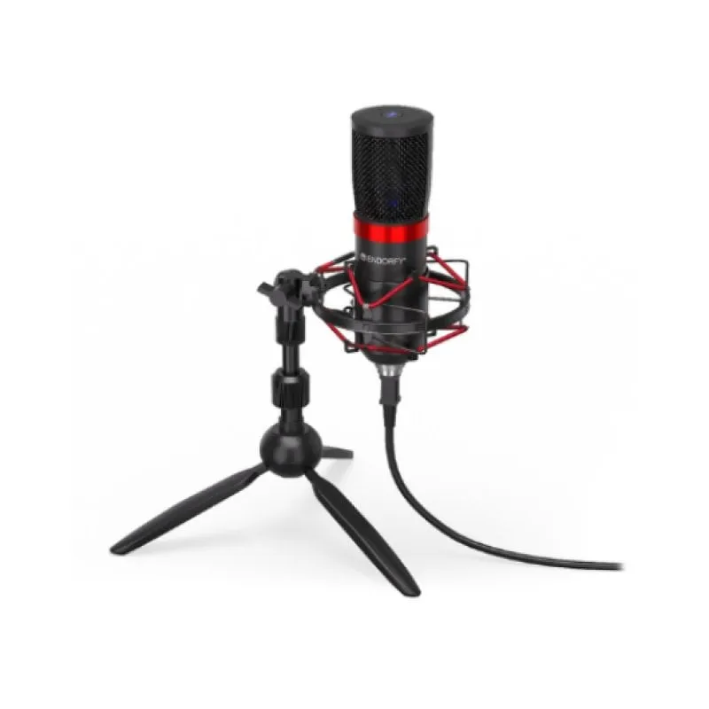 Microfono USB Endorfy Solum Streaming T con treppiede e filtro anti-pop, nero - immagine 1