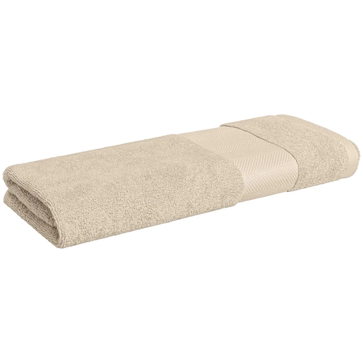 ERWIN M. Asciugamano viso Evora Bordatura a spina di pesce; 50x100 cm (LxL); beige - immagine 1