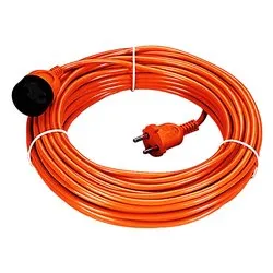 Prolunga elettrica (20m) H05VV-F 2x1,5 mmq (16A 2P) Arancio 92833 - immagine 1