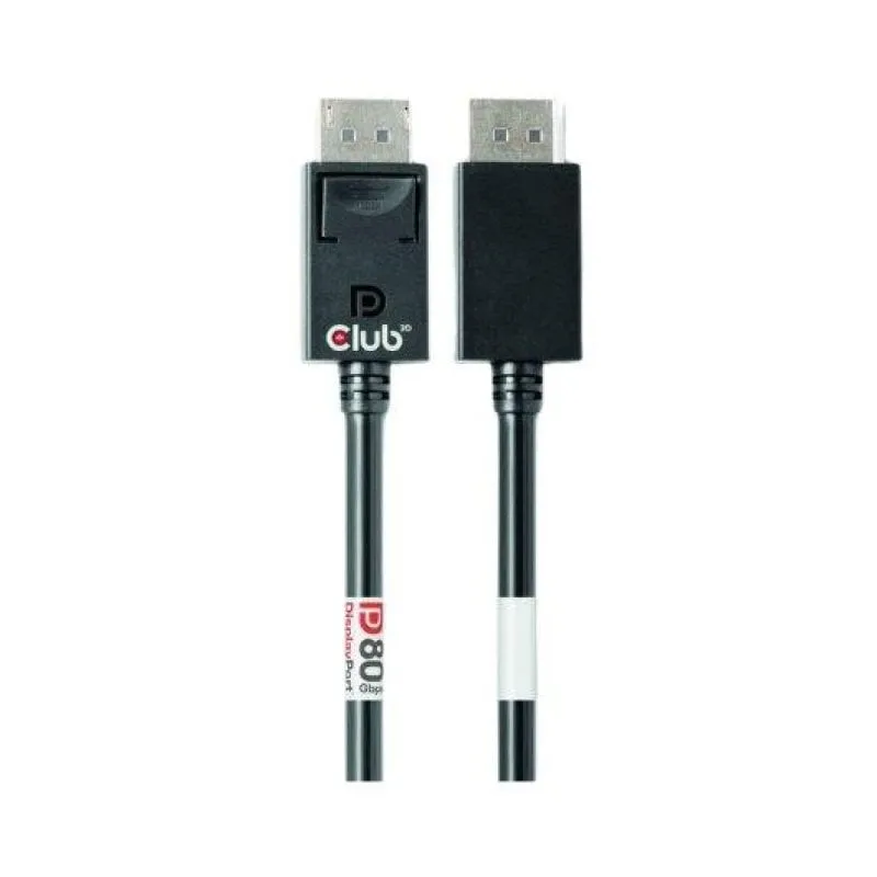 Cavo Club 3D bidirezionale 4K 240Hz DisplayPort 2.1 nero 1,2 m - immagine 1