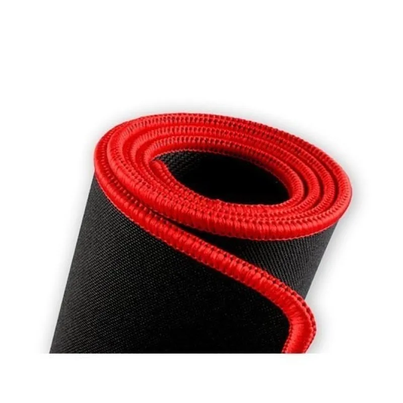 Tappetino per mouse da gioco Savio GTDXXL 1000x500x3mm in gomma antiscivolo, tessuto nero rosso - immagine 1