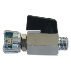 Rubinetto linea sfera con dado capettato ( filettato M 1/4" ) 12110 - immagine 1
