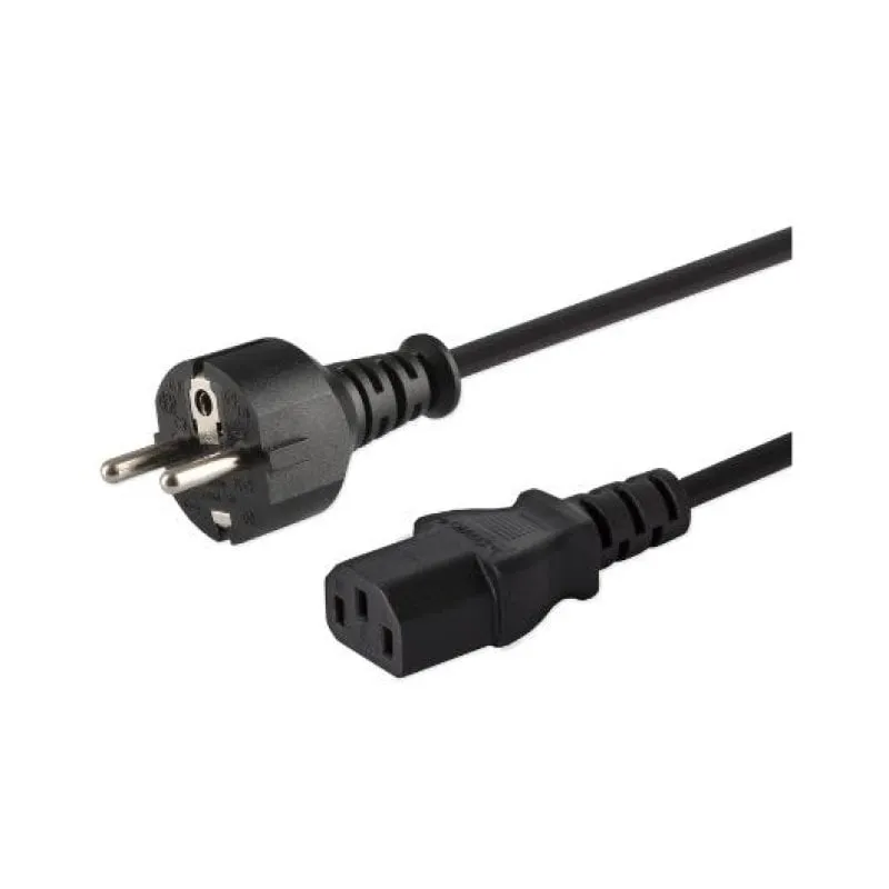 Cavo di alimentazione Savio SAVKABELCL-138 Schuko-IEC C13 250V in rame nero da 1,8 m - immagine 1