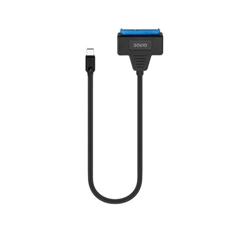 Adattatore Savio AK-69 SATA a USB-C 5 Gbps compatibile con HDD da 2,5" e fino a 10 TB - immagine 1