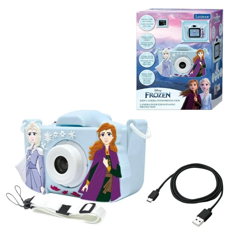 Lexibook DJ078FZ Frozen 8GB Fotocamera digitale Lettore MP3 5 giochi Cornici personalizzate - immagine 1