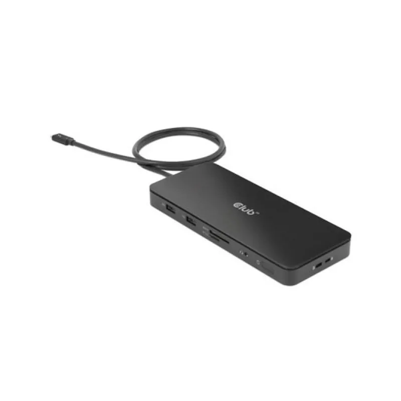 Hub Thunderbolt 4 Club 3D CSV-1581 11 in 1, 3 USB-C, 3 USB-A, SD, TF, RJ45, Audio, Nero - immagine 1