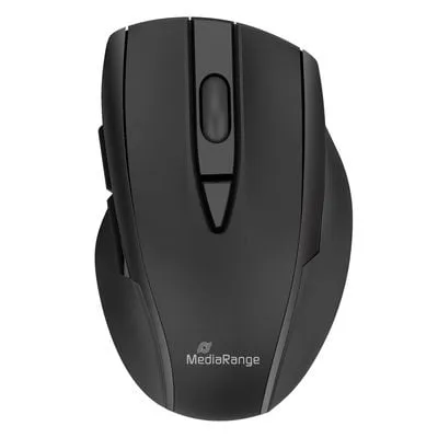 Mouse wireless Bluetooth MediaRange 2400 DPI 5 pulsanti ergonomico in gomma - immagine 1