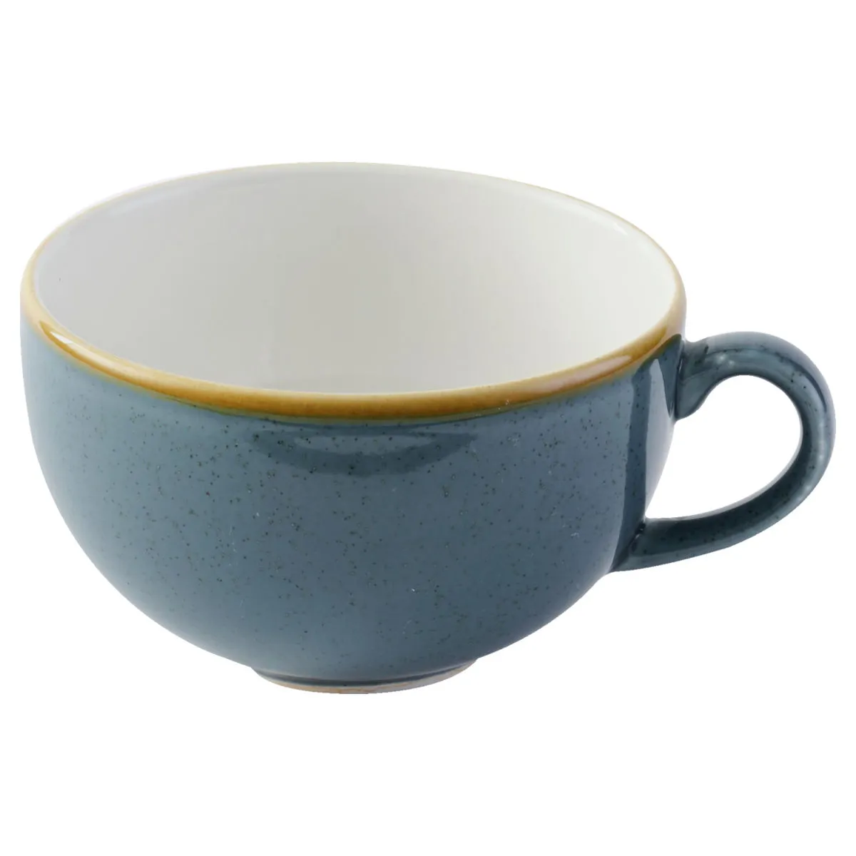 12x Churchill Tazza cappuccino Stonecast Blueberry; 340 ml, 11x6.5 cm (ØxH); blu/marrone; 12 pz. / Pacco - immagine 1