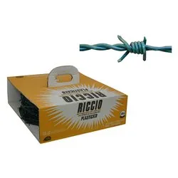 Filo spinato acciaio plastificato (2,1mm x 100m) RICCIO Verde alpi FSP01170100B - immagine 1