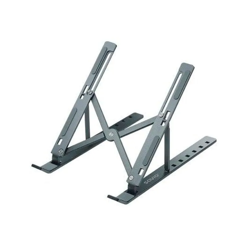 Supporto per laptop Savio PB-01 fino a 15,6″, angolo regolabile in alluminio grigio - immagine 1