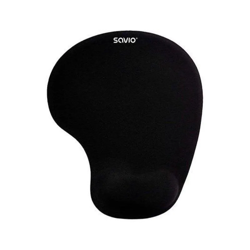 Tappetino Savio MP-01B Gel Nero Reposapolso Base Antiscivolo 230x190x18mm - immagine 1