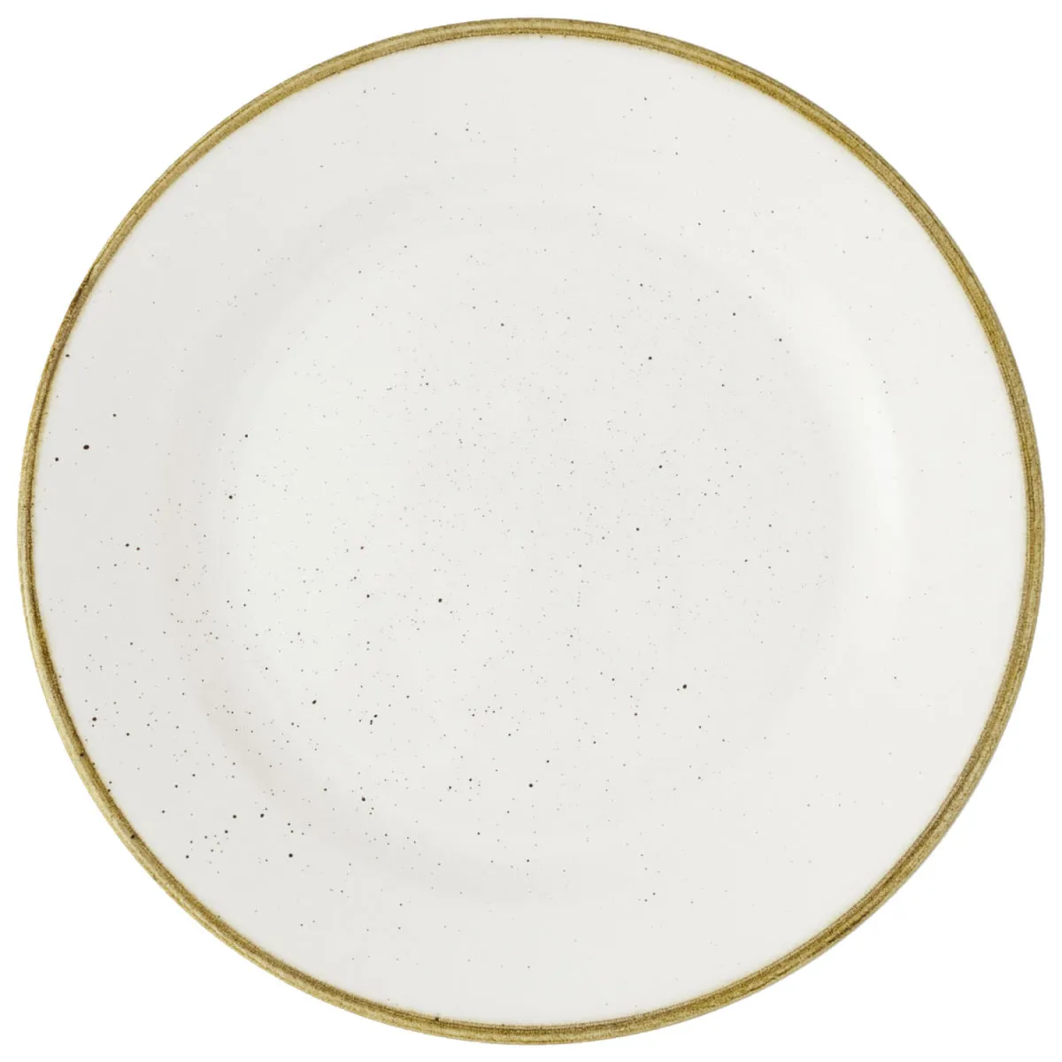 12x Churchill Piatto piano Stonecast Barley White con falda; 17 cm (Ø); bianco/marrone; rotonda; 12 pz. / Pacco - immagine 1