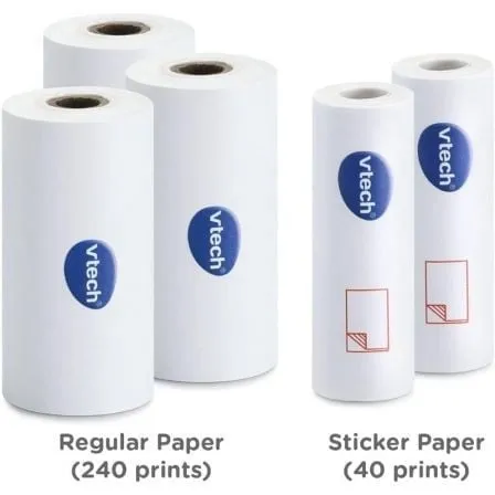 Carta termica sostitutiva Vtech Print Cam, 5 rotoli (3 termici + 2 adesivi), 480 fogli - immagine 1