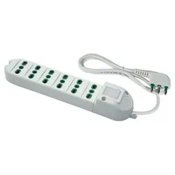 Multipresa tavolo con interruttore 6P 10/16A FIDO Bianco 41043 - immagine 1