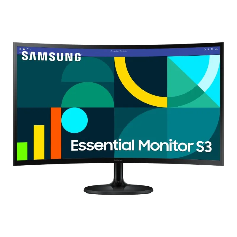 Monitor Samsung 27″ 1080p 100Hz VA curvo Eye Saver Flicker Free VESA HDMI - immagine 1