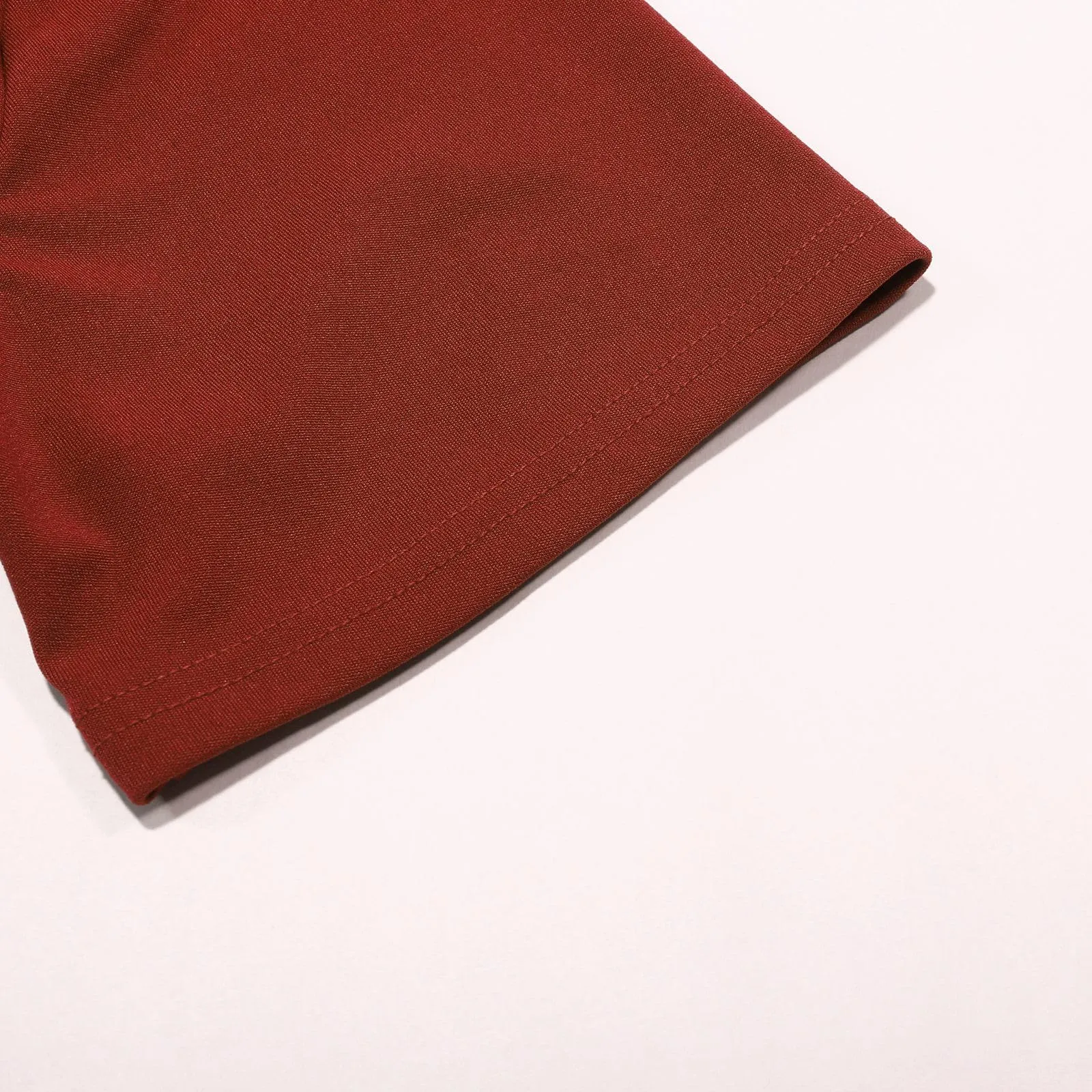 Abiti estivi da donna UK con scollo a V pieghettato abito casual vestibilità ampia manica corta spiaggia gonna lunga fluida abiti larghi abito estivo da donna, Rosso, 3XL - immagine 7