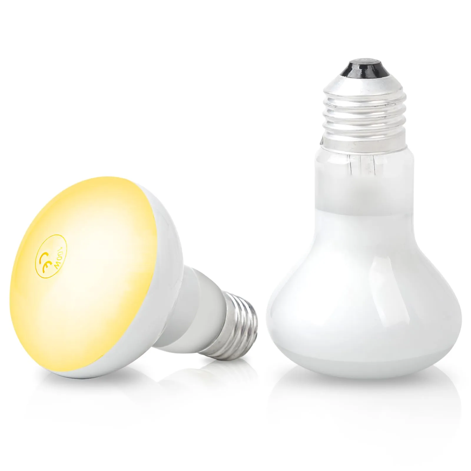 LedWekei 2 pezzi Lampada riscaldante per tartarughe, terrario, 60 W, UVA/UVB, per rettili, con attacco E27, adatta per tartarughe, draghi barbuti, lucertole e serpenti - immagine 1