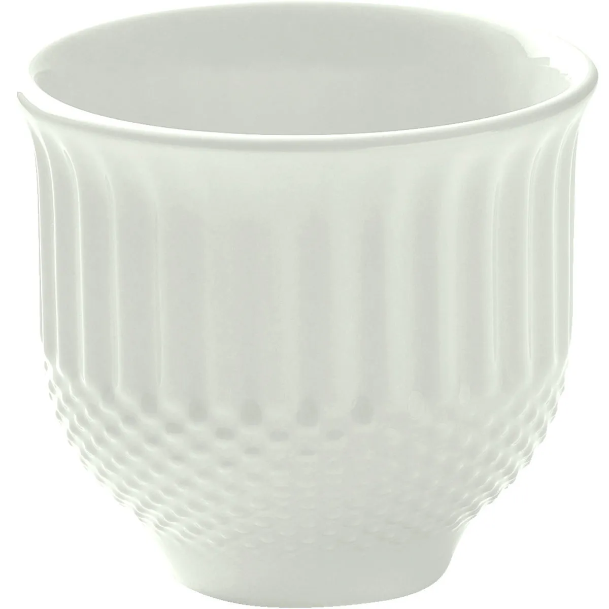 6x HEART&SOUL Tazza Pine Relief 0,3l; 300 ml, 9x8 cm (ØxH); bianco crema; rotonda; 6 pz. / Pacco - immagine 1