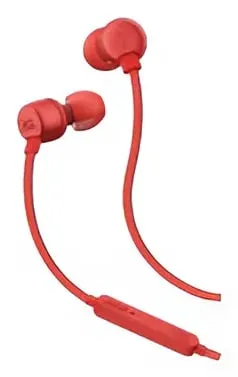 Cuffie cablate JBL con microfono e alta fedeltà 20-40000Hz in rosso - immagine 1