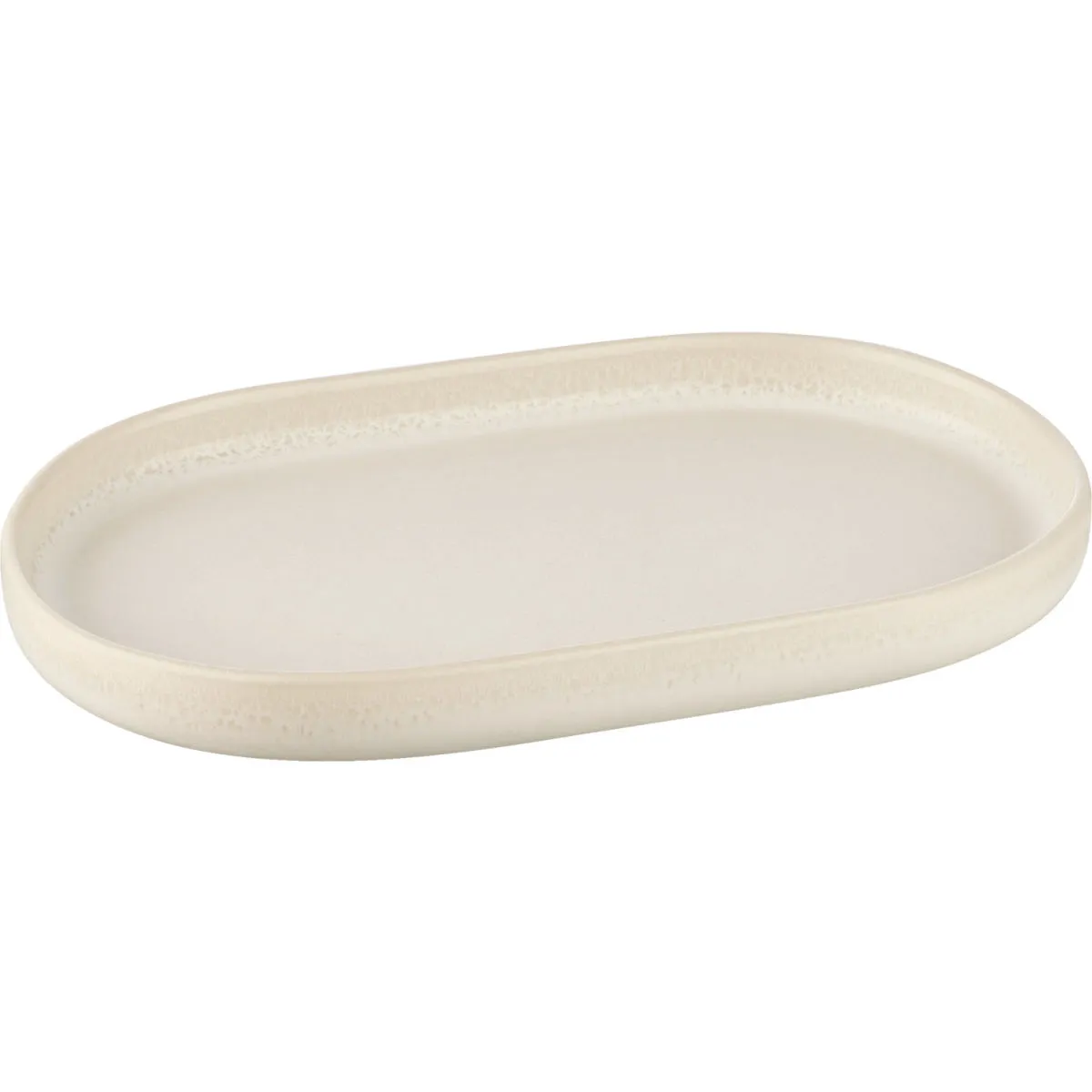6x Playground Piatto da portata Nara; 18x11x2 cm (LxLxH); crema; ovale; 6 pz. / Pacco - immagine 1