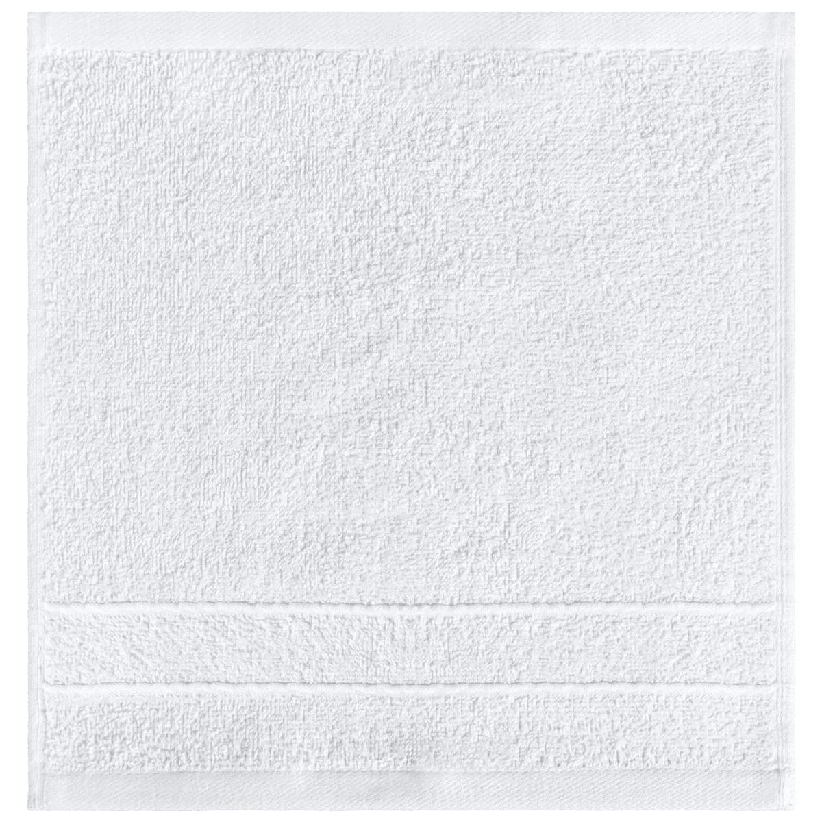 5x PULSIVA Lavetta bagno in spugna Samos; 30x30 cm (LxL); bianco; 5 pz. / Pacco - immagine 1