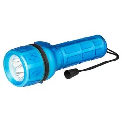 Torcia elettrica isolata IP44 con cinturino polso ( LED 18 lm ) Azzurro PP3151 - immagine 1