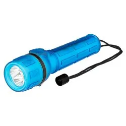 Torcia elettrica isolata IP44 con cinturino polso ( LED 18 lm ) Azzurro PP3150 - immagine 1