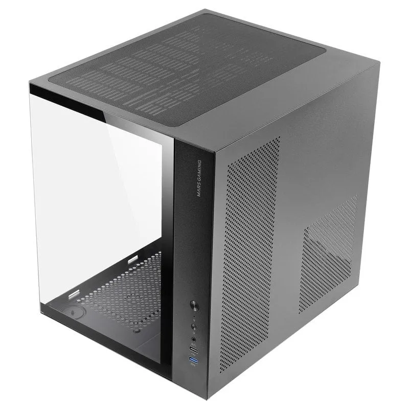Mars Gaming MCV-ONE ATX Case da gioco con doppia ventola posteriore in vetro temperato FRGB 12 cm Nero - immagine 1