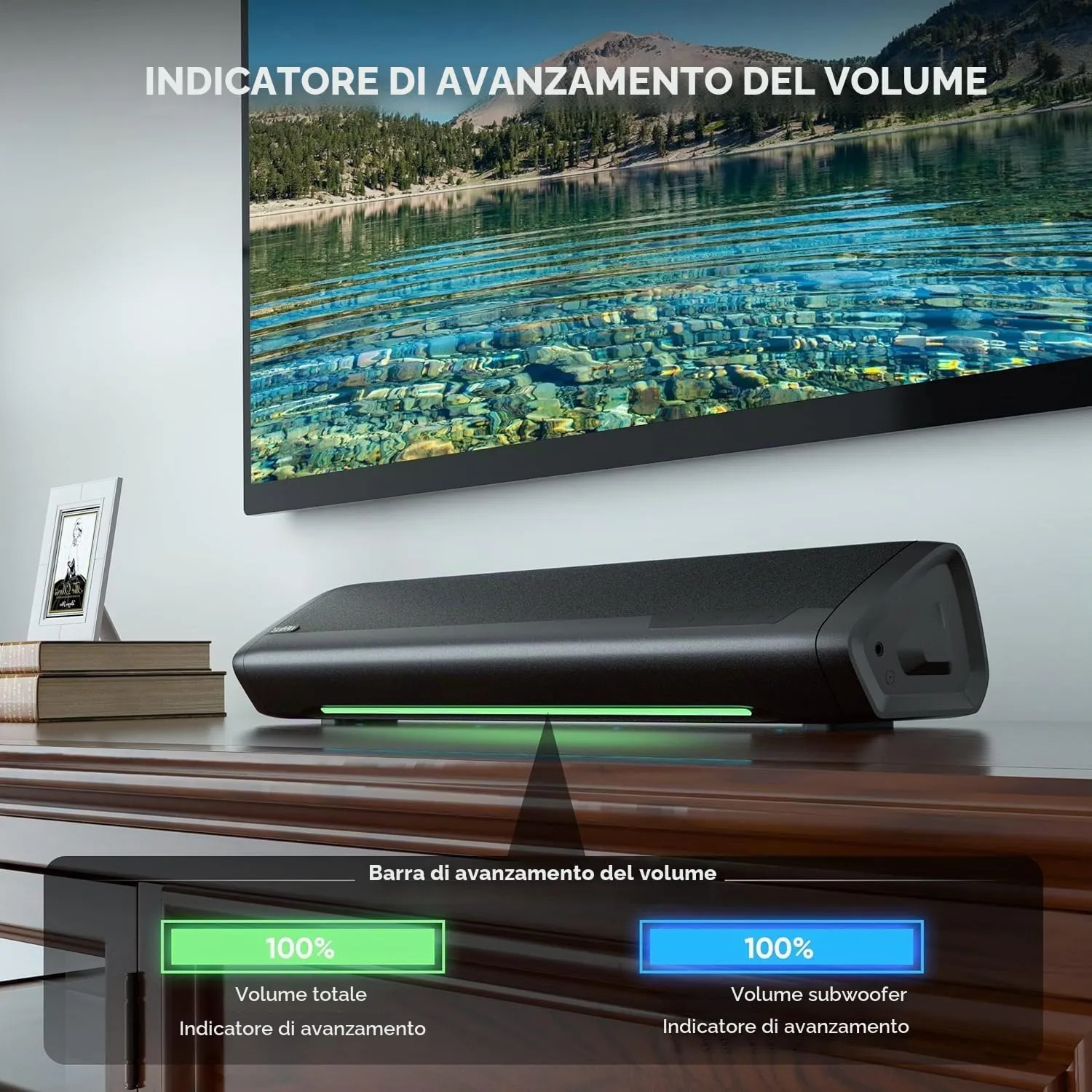 Saiyin 17 Pollici 70W Soundbar con Subwoofer per TV - immagine 6