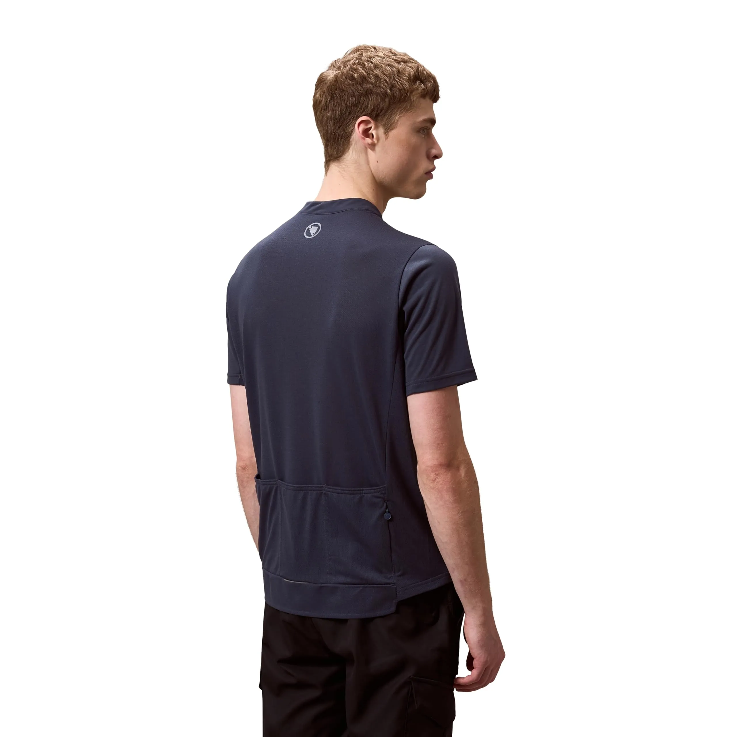 Endura Loop Zipped - Maglietta a maniche corte da uomo, Grigio carbone, G - immagine 4