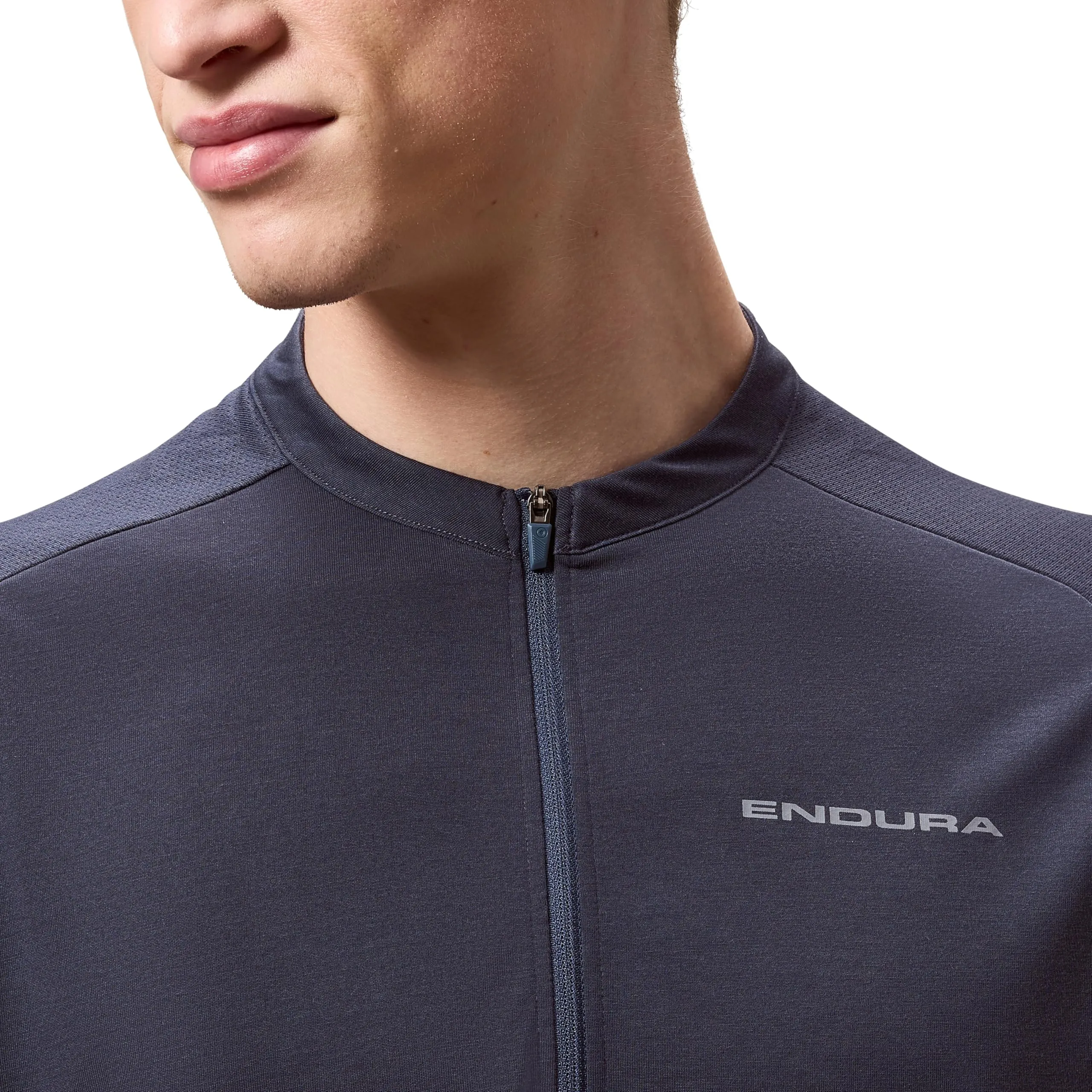 Endura Loop Zipped - Maglietta a maniche corte da uomo, Grigio carbone, G - immagine 5