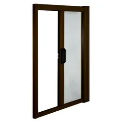 Zanzariera porta avvolgibile orizzontale (140 cm x h. 240 cm) Marrone IART5328 - immagine 1