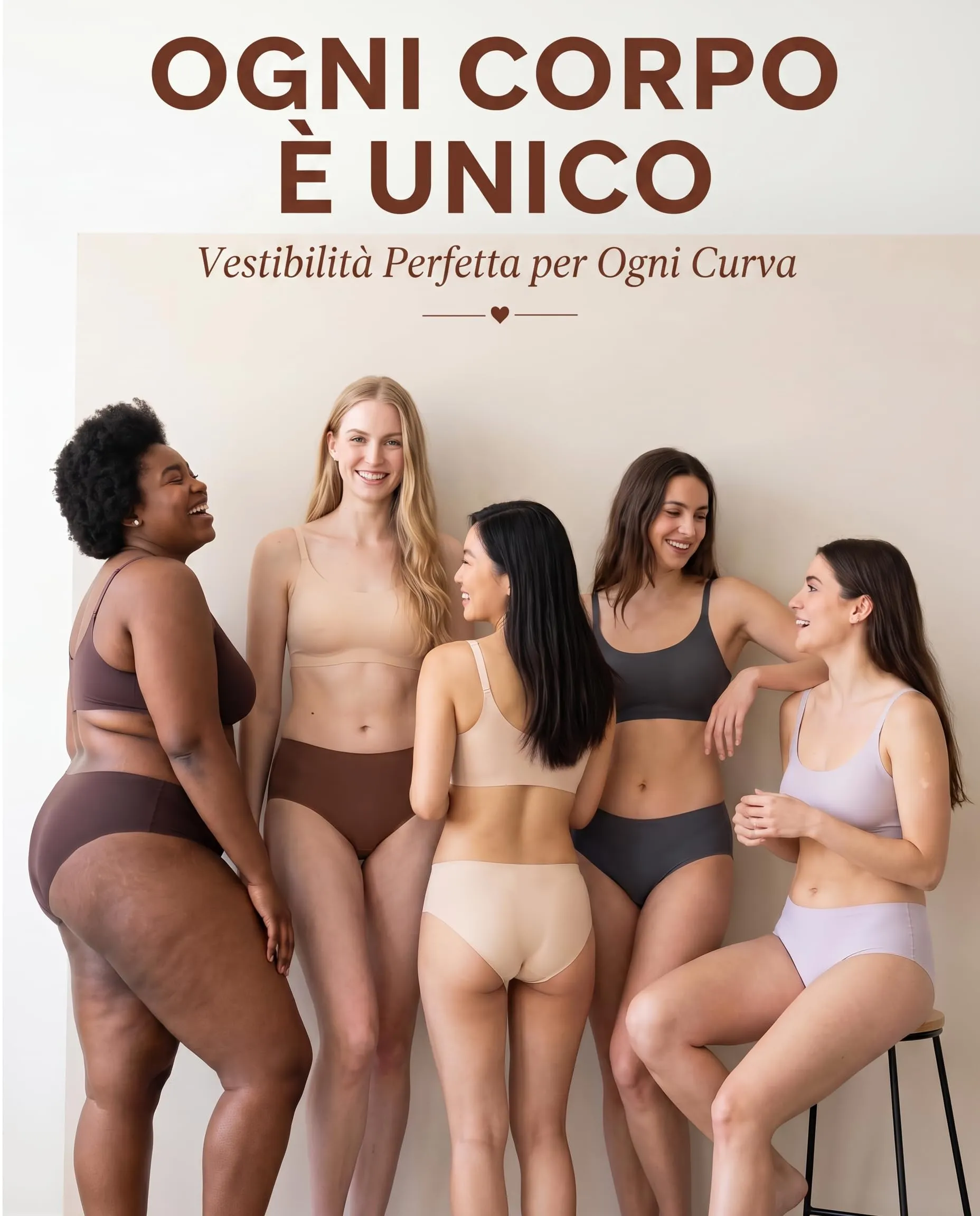 ALL OF SHE 5 Pack di Mutande Senza Cuciture Donne a Vita Media scivolamenti Morbidi Mutandine Senza Cuciture Biancheria Intima Donne Multipack XS-XL,3XL - immagine 7