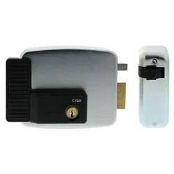 Elettroserratura Dx 12V 2,5A entrata 70 mm Zincato e Nero 111721701 - immagine 1