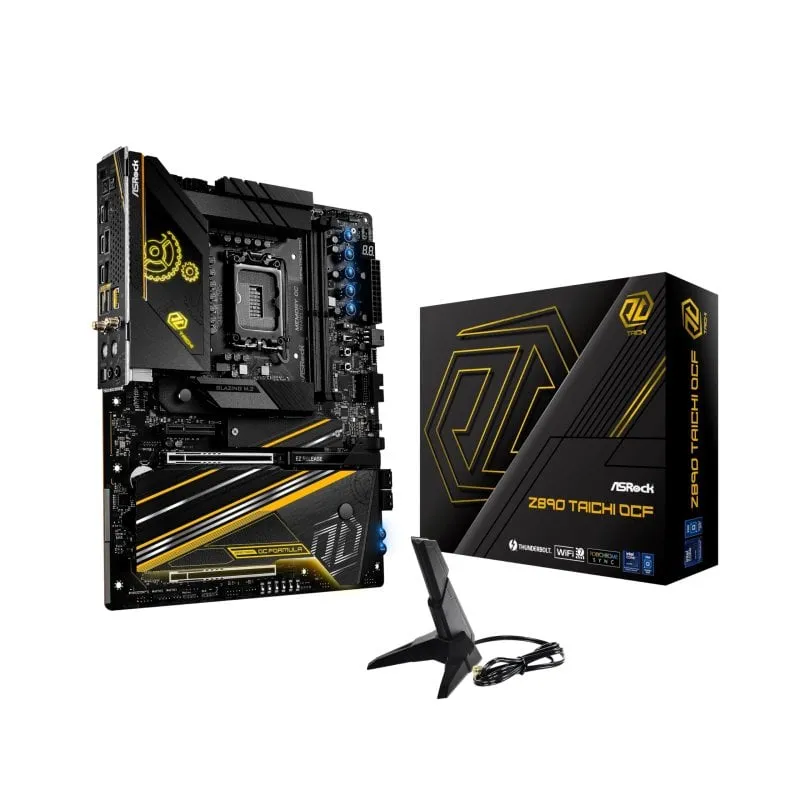 Scheda madre ASROCK Z890 LGA1851 ATX Taichi OCF DDR5 con overclocking avanzato - immagine 1