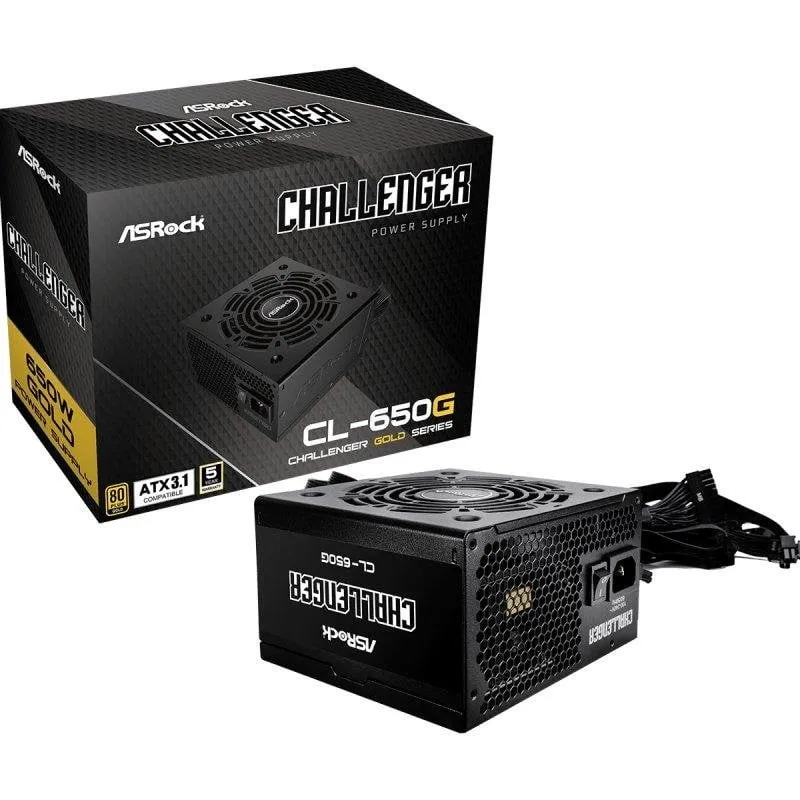 Alimentatore Asrock CL-650G 650W Certificazione 80 PLUS Gold attiva - immagine 1