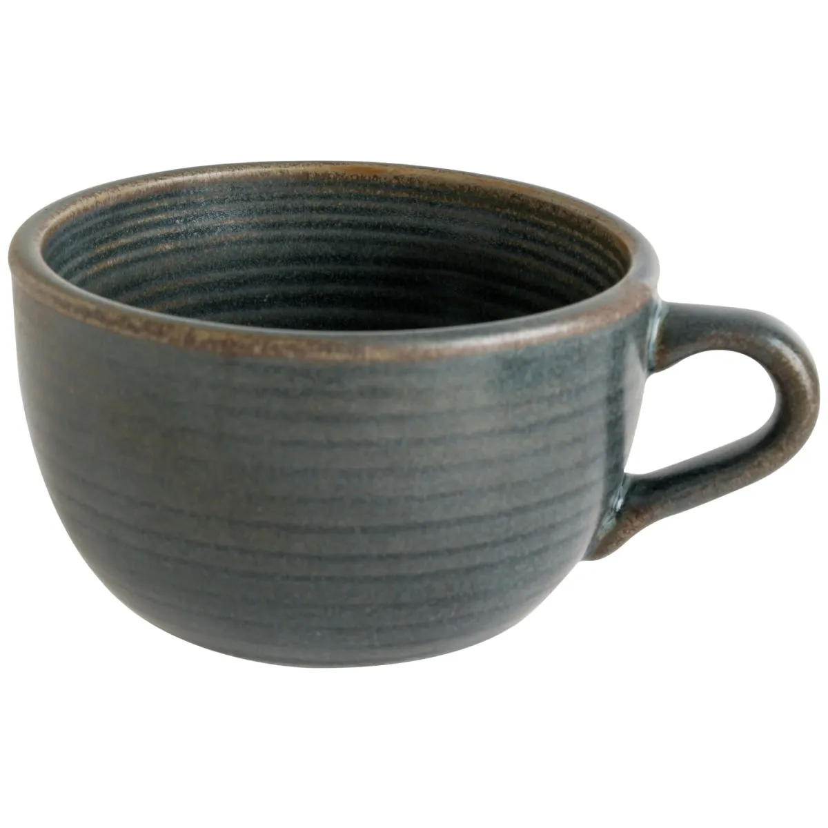 6x Bonna Tazza cappuccino Hornfels Ripple; 205 ml, 9.9x5.5 cm (ØxH); grigio; 6 pz. / Pacco - immagine 1