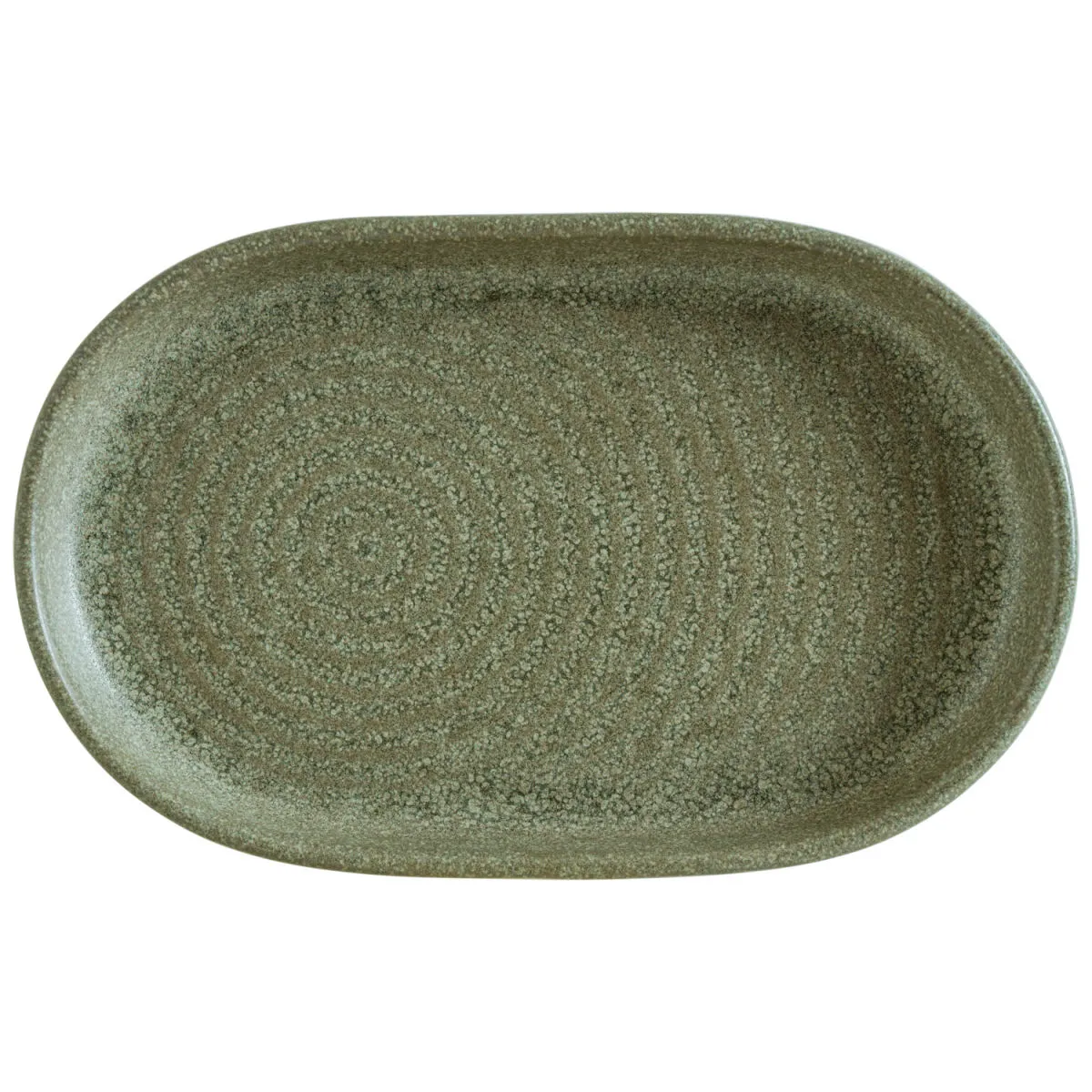 12x Bonna Piatto ovale Adelfa Ripple; 19x13x1.9 cm (LxLxH); verde; ovale; 12 pz. / Pacco - immagine 1